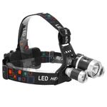 Casa si Gradina - Corpuri si surse de iluminat - Iluminat exterior - Lanterne - Lanterna de cap Springos, 2 acumulatori si 2 incarcatoare, lumina fata si stop spate, 4 moduri de iluminare, negru - Infinity.ro
