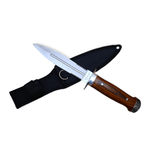 Casa si Gradina - Bucatarie si vesela - Vesela si tacamuri - Cutite si seturi de cutite - Cutit de vanatoare Foxter, 28 cm, otel inoxidabil si lemn, husa neagra - Infinity.ro