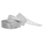 Casa si Gradina - Decoratiuni - Obiecte decorative - Accesorii decorative - Panglica decorativa Springos, lungime 22 m, latime 25 mm, sclipici, argintiu - Infinity.ro