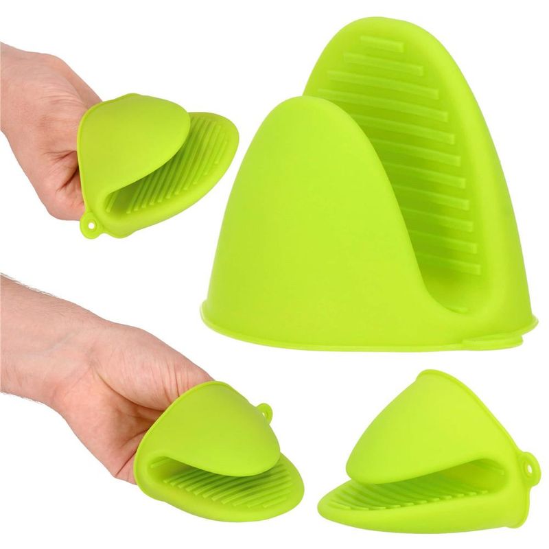 Casa si Gradina - Textile si covoare - Textile bucatarie - Manusi bucatarie - Manusa pentru bucatarie Springos, din silicon, rezistenta la caldura, verde - Infinity.ro