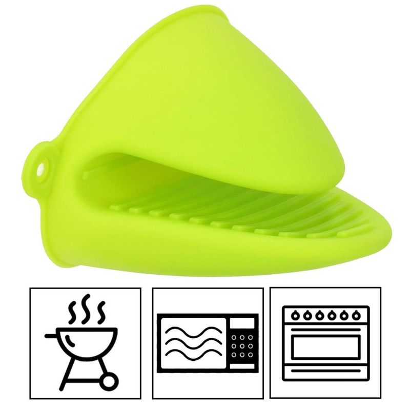 Casa si Gradina - Textile si covoare - Textile bucatarie - Manusi bucatarie - Manusa pentru bucatarie Springos, din silicon, rezistenta la caldura, verde - Infinity.ro