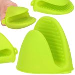 Casa si Gradina - Textile si covoare - Textile bucatarie - Manusi bucatarie - Manusa pentru bucatarie Springos, din silicon, rezistenta la caldura, verde - Infinity.ro