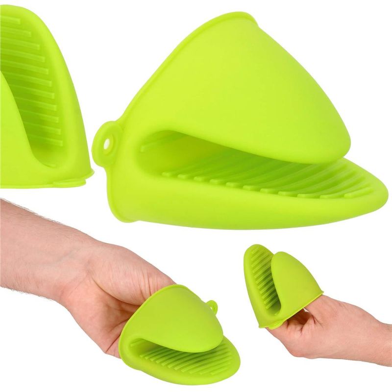 Casa si Gradina - Textile si covoare - Textile bucatarie - Manusi bucatarie - Manusa pentru bucatarie Springos, din silicon, rezistenta la caldura, verde - Infinity.ro