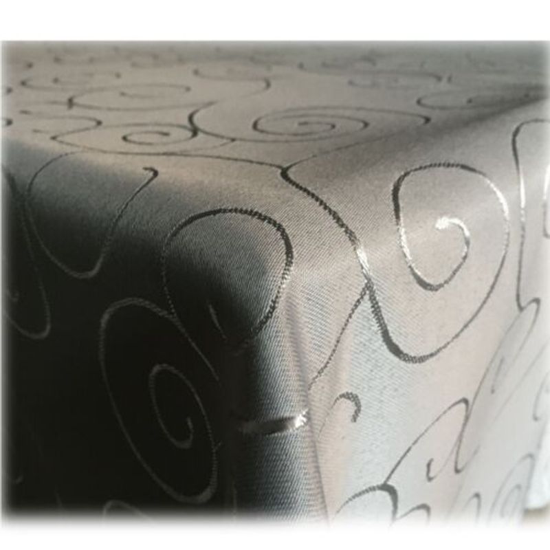 Casa si Gradina - Textile si covoare - Textile bucatarie - Fete de masa - Fata de masa cu ornament Jemidi, 130 x 340 cm, Gri, Poliester, 55264.22.18 - Infinity.ro