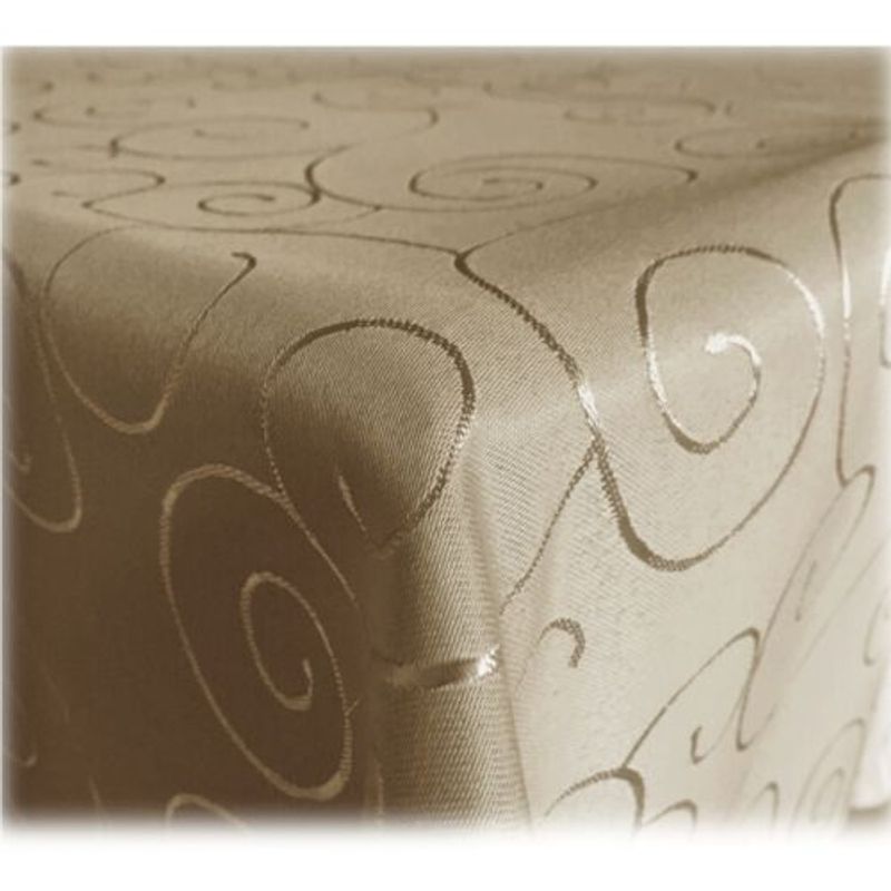 Casa si Gradina - Textile si covoare - Textile bucatarie - Fete de masa - Fata de masa cu ornament Jemidi, 130 x 340 cm, Maro, Poliester, 55264.05.18 - Infinity.ro