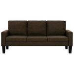 Casa si Gradina - Mobilier - Seturi de mobilier - Seturi living - Set canapele 3 piese, 3+2+1 locuri, textil, maro - Infinity.ro