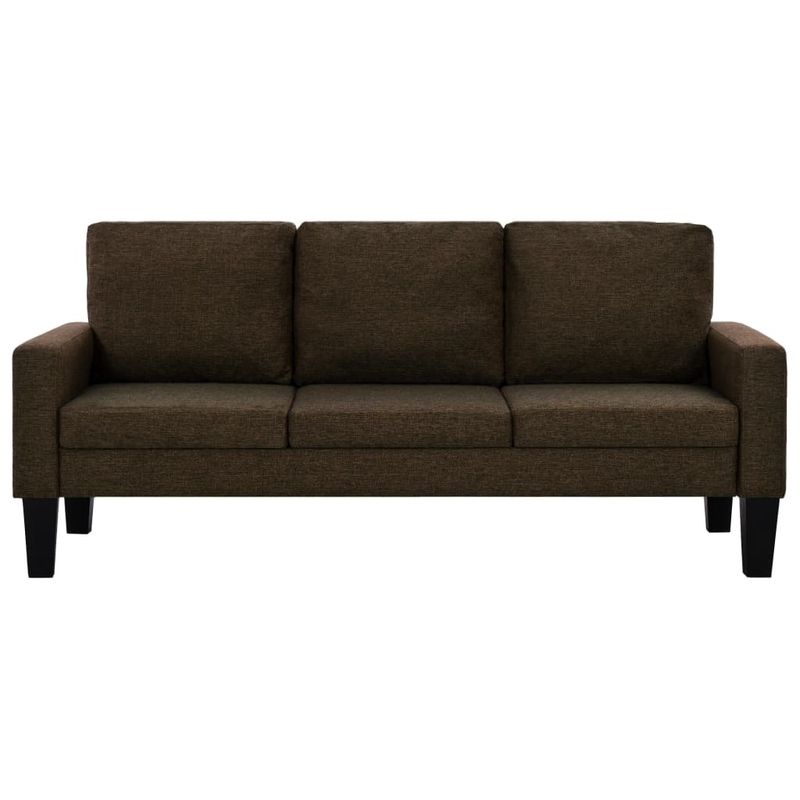 Casa si Gradina - Mobilier - Seturi de mobilier - Seturi living - Set canapele 3 piese, 3+2+1 locuri, textil, maro - Infinity.ro