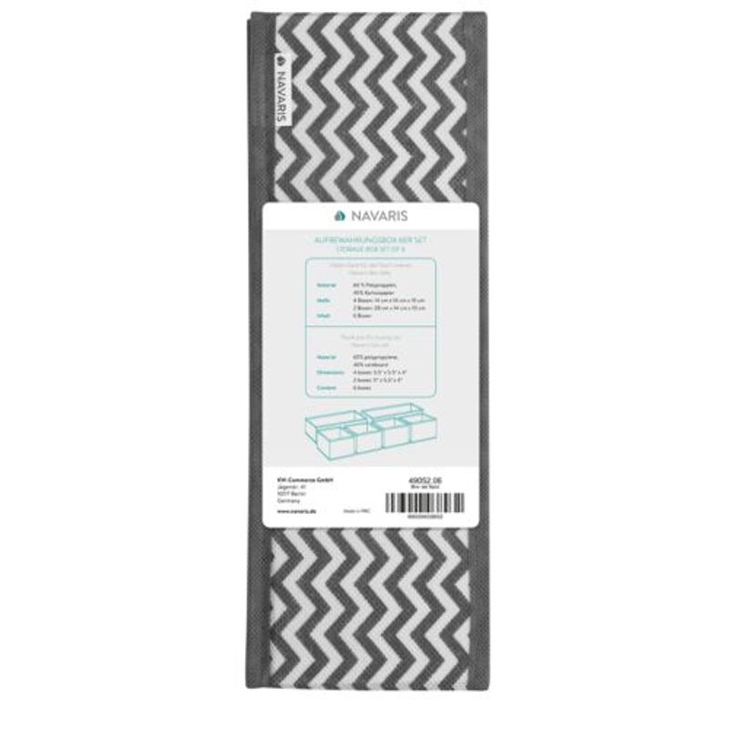 Casa si Gradina - Mobilier - Organizare si depozitare - Cutii depozitare - Set 12 cutii de depozitare Navaris diverse marimi, 49052.10 - Infinity.ro