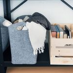 Casa si Gradina - Mobilier - Organizare si depozitare - Cutii depozitare - Cos de depozitare din pasla Navaris Basket, gri, 40 x 23 x 39.5 cm, 45832.19 - Infinity.ro