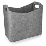 Casa si Gradina - Mobilier - Organizare si depozitare - Cutii depozitare - Cos de depozitare din pasla Navaris Basket, gri, 40 x 23 x 39.5 cm, 45832.19 - Infinity.ro