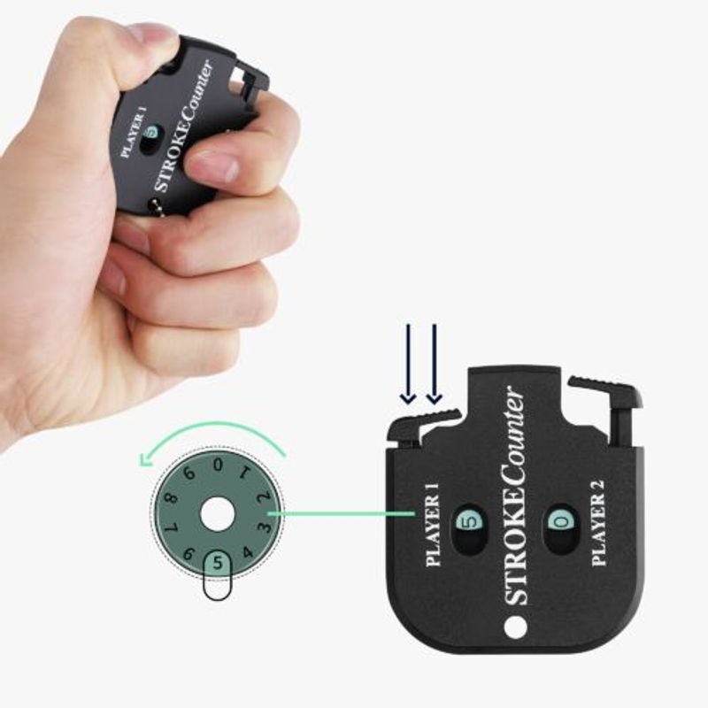Sport si Outdoor - Accesorii si echipamente sportive - Accesorii antrenament si tabele tactice - Tabela scor pentru jocuri de golf si mini golf, Kwmobile, Negru, Plastic, 57894.01 - Infinity.ro