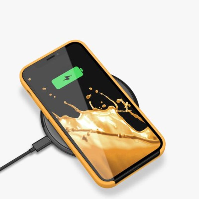 Laptop, Telefoane si Tablete - Telefoane mobile si accesorii - Accesorii Telefoane - Huse telefoane - Husa pentru iPhone 12 Pro Max, Silicon, Galben, 52644.217 - Infinity.ro