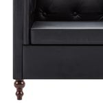 Casa si Gradina - Mobilier - Seturi de mobilier - Seturi living - Set canapea, 2 piese, piele ecologica, negru - Infinity.ro