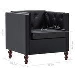 Casa si Gradina - Mobilier - Seturi de mobilier - Seturi living - Set canapea, 2 piese, piele ecologica, negru - Infinity.ro