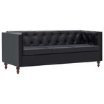 Casa si Gradina - Mobilier - Seturi de mobilier - Seturi living - Set canapea, 2 piese, piele ecologica, negru - Infinity.ro