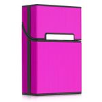 Fashion, accesorii si bijuterii - Femei - Accesorii femei - Alte accesorii femei - Husa pentru pachet de tigari 9 x 5.9 x 2.6 cm Pachet tigari, Kwmobile, Roz, Aluminiu, 44702.08 - Infinity.ro