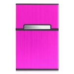 Fashion, accesorii si bijuterii - Femei - Accesorii femei - Alte accesorii femei - Husa pentru pachet de tigari 9 x 5.9 x 2.6 cm Pachet tigari, Kwmobile, Roz, Aluminiu, 44702.08 - Infinity.ro