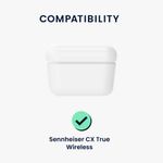 Laptop, Telefoane si Tablete - Telefoane mobile si accesorii - Accesorii Telefoane - Huse telefoane - Husa pentru casti Sennheiser CX True Wireless, Kwmobile, Negru, Silicon, 55991.01 - Infinity.ro