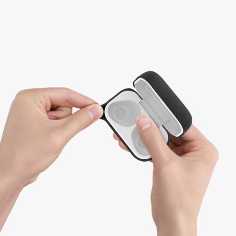 Laptop, Telefoane si Tablete - Telefoane mobile si accesorii - Accesorii Telefoane - Huse telefoane - Husa pentru casti Sennheiser CX True Wireless, Kwmobile, Negru, Silicon, 55991.01 - Infinity.ro