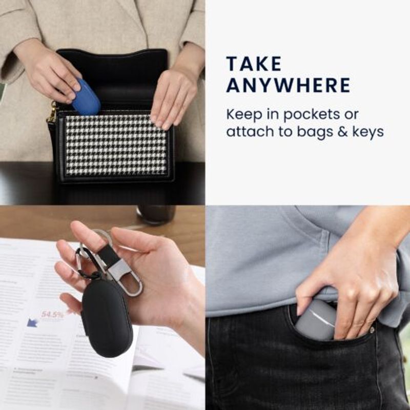 Laptop, Telefoane si Tablete - Telefoane mobile si accesorii - Accesorii Telefoane - Huse telefoane - Husa pentru casti Sennheiser CX True Wireless, Kwmobile, Negru, Silicon, 55991.01 - Infinity.ro