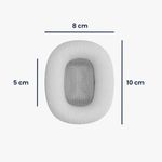 TV, Audio-Video si Foto - Portabile audio - Casti audio - Set 2 Perne de urechi pentru casti Apple AirPods Max, Kwmobile, Gri, Piele ecologica, 55895.35 - Infinity.ro