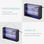 Casa si Gradina - Gradinarit si plante - Intretinere gradina - Articole daunatori gradina - Lampa UV pentru insecte 4000V, 80 m2, Kwmobile, Negru, Plastic, 53414.01 - Infinity.ro