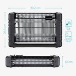 Casa si Gradina - Gradinarit si plante - Intretinere gradina - Articole daunatori gradina - Lampa UV pentru insecte 4000V, 80 m2, Kwmobile, Negru, Plastic, 53414.01 - Infinity.ro