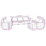 Casa si Gradina - Mobilier - Seturi de mobilier - Seturi living - Set canapea cu perne, 4 piese, textil, rosu vin, model 6 - Infinity.ro