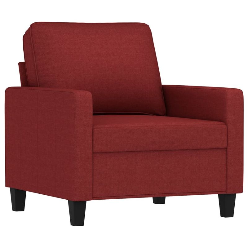 Casa si Gradina - Mobilier - Seturi de mobilier - Seturi living - Set canapea cu perne, 4 piese, textil, rosu vin, model 6 - Infinity.ro