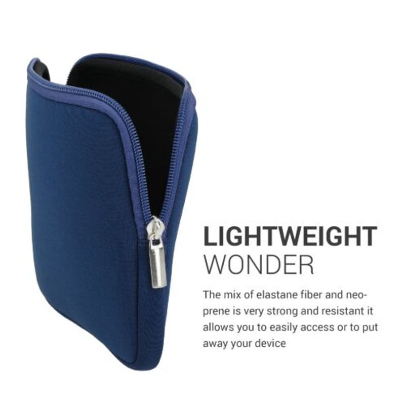 Laptop, Telefoane si Tablete - Telefoane mobile si accesorii - Accesorii Telefoane - Huse telefoane - Husa universala pentru eBook Reader de 7 inch, Kwmobile, Albastru, Textil, 57397.17 - Infinity.ro