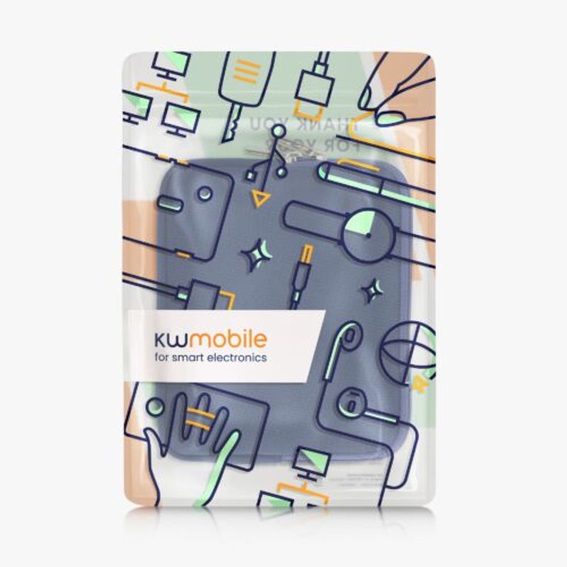 Laptop, Telefoane si Tablete - Telefoane mobile si accesorii - Accesorii Telefoane - Huse telefoane - Husa universala pentru eBook Reader de 7 inch, Kwmobile, Albastru, Textil, 57397.17 - Infinity.ro