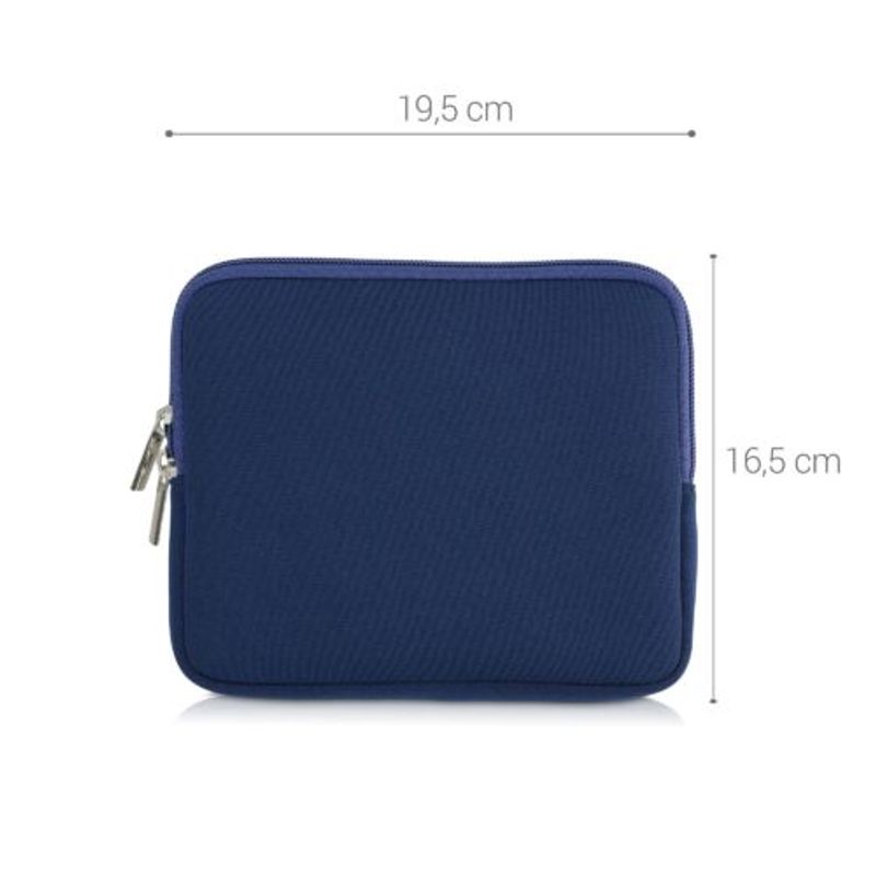Laptop, Telefoane si Tablete - Telefoane mobile si accesorii - Accesorii Telefoane - Huse telefoane - Husa universala pentru eBook Reader de 7 inch, Kwmobile, Albastru, Textil, 57397.17 - Infinity.ro