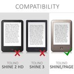 Laptop, Telefoane si Tablete - Tablete si accesorii tablete - Accesorii Tablete - Huse tablete - Husa pentru Tolino Shine, Piele ecologica, Multicolor, 49926.01 - Infinity.ro