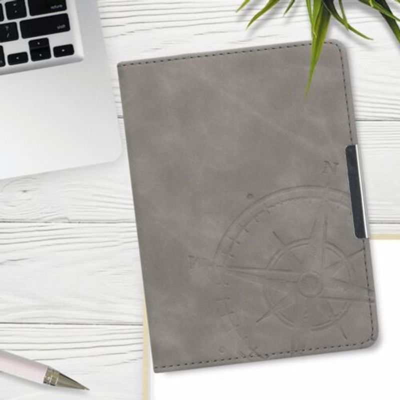 Laptop, Telefoane si Tablete - Tablete si accesorii tablete - Accesorii Tablete - Huse tablete - Husa pentru Tolino Vision 4/Vision 3/Vision 2, Piele ecologica, Gri, 48972.02 - Infinity.ro
