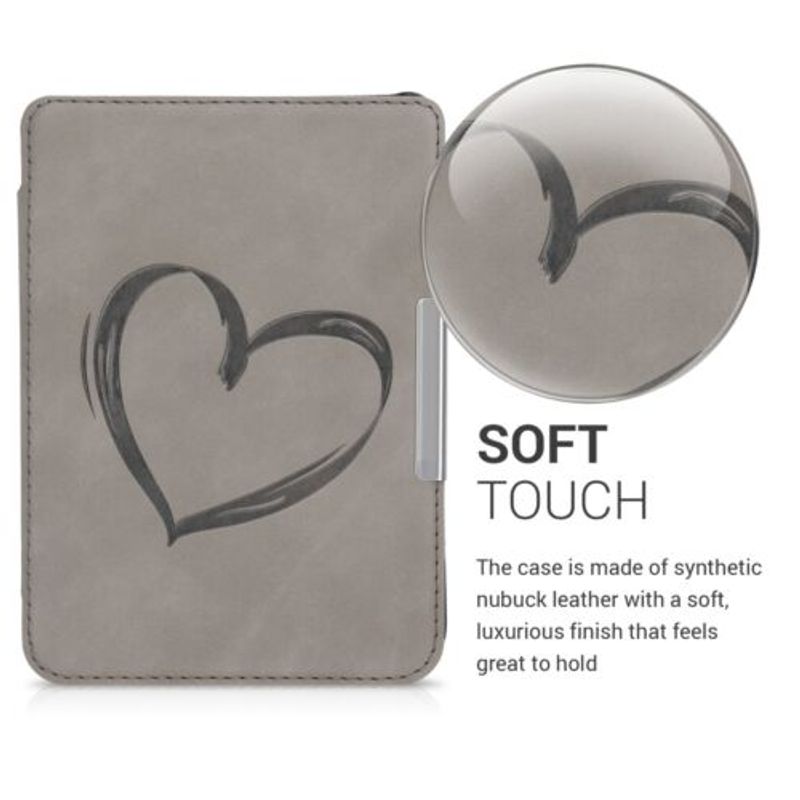 Laptop, Telefoane si Tablete - Tablete si accesorii tablete - Accesorii Tablete - Huse tablete - Husa pentru Tolino Shine 3, Piele ecologica, Gri, 48979.07 - Infinity.ro