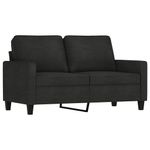 Casa si Gradina - Mobilier - Seturi de mobilier - Seturi living - Set de canapele cu perne, 2 piese, textil, negru - Infinity.ro