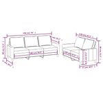 Casa si Gradina - Mobilier - Seturi de mobilier - Seturi living - Set de canapele cu perne, 2 piese, textil, negru - Infinity.ro