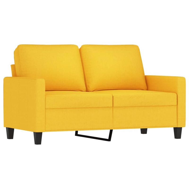 Casa si Gradina - Mobilier - Seturi de mobilier - Seturi living - Set de canapele cu perne, 2 piese, textil, galben deschis - Infinity.ro