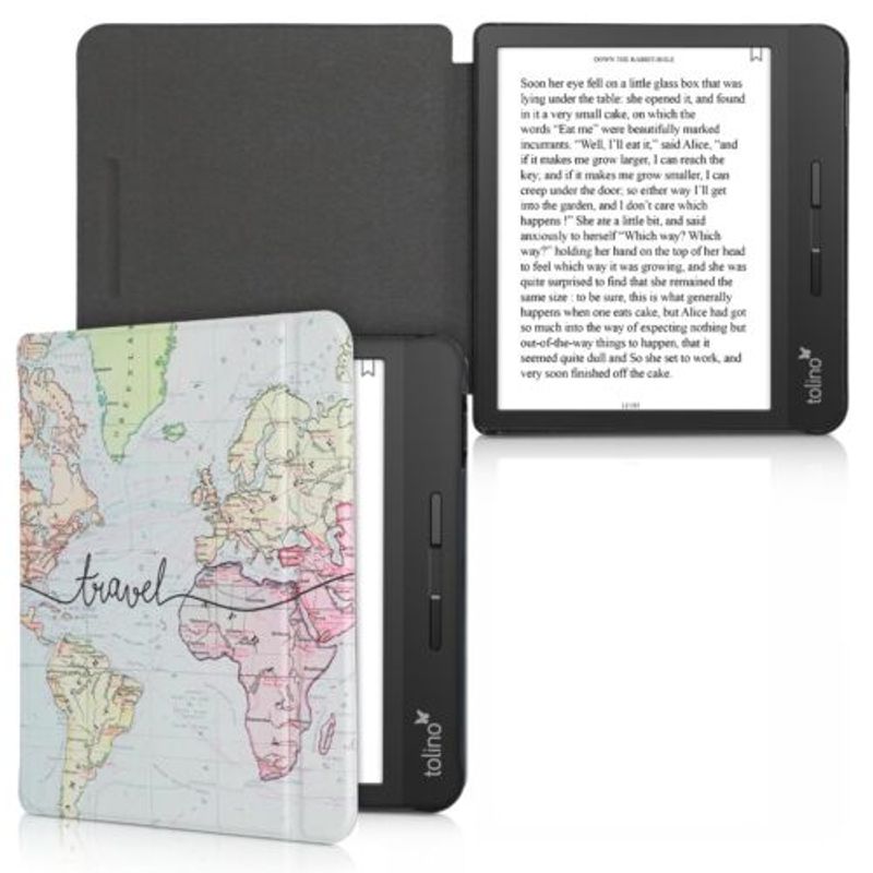 Laptop, Telefoane si Tablete - Telefoane mobile si accesorii - Accesorii Telefoane - Huse telefoane - Husa pentru Tolino Vision 5, Piele ecologica, Multicolor, 50899.12 - Infinity.ro