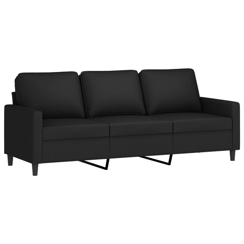 Casa si Gradina - Mobilier - Seturi de mobilier - Seturi living - Set de canapele cu perne, 2 piese, catifea, negru - Infinity.ro