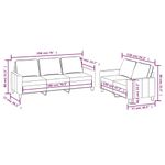Casa si Gradina - Mobilier - Seturi de mobilier - Seturi living - Set de canapele cu perne, 2 piese, catifea, roz - Infinity.ro
