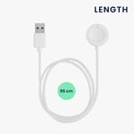 Laptop, Telefoane si Tablete - Telefoane mobile si accesorii - Accesorii Telefoane - Cabluri si adaptoare telefoane - Cablu de alimentare kwmobile pentru Fossil Gen 6/Gen 5/Gen 4, Plastic, Alb, 58644.02 - Infinity.ro