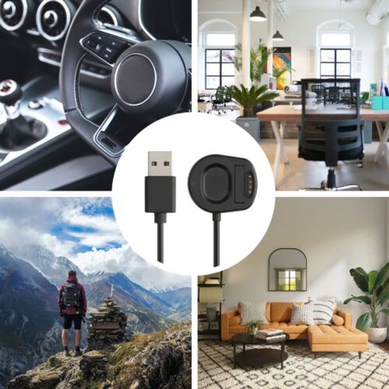 Laptop, Telefoane si Tablete - Telefoane mobile si accesorii - Accesorii Telefoane - Cabluri si adaptoare telefoane - Cablu de incarcare USB pentru Suunto 7, Kwmobile, Negru, Plastic, 58458.01 - Infinity.ro