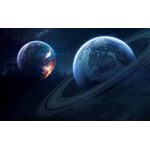 Casa si Gradina - Decoratiuni - Tapet - Autocolant, Impact intre planete, 220 x 135 cm - Infinity.ro