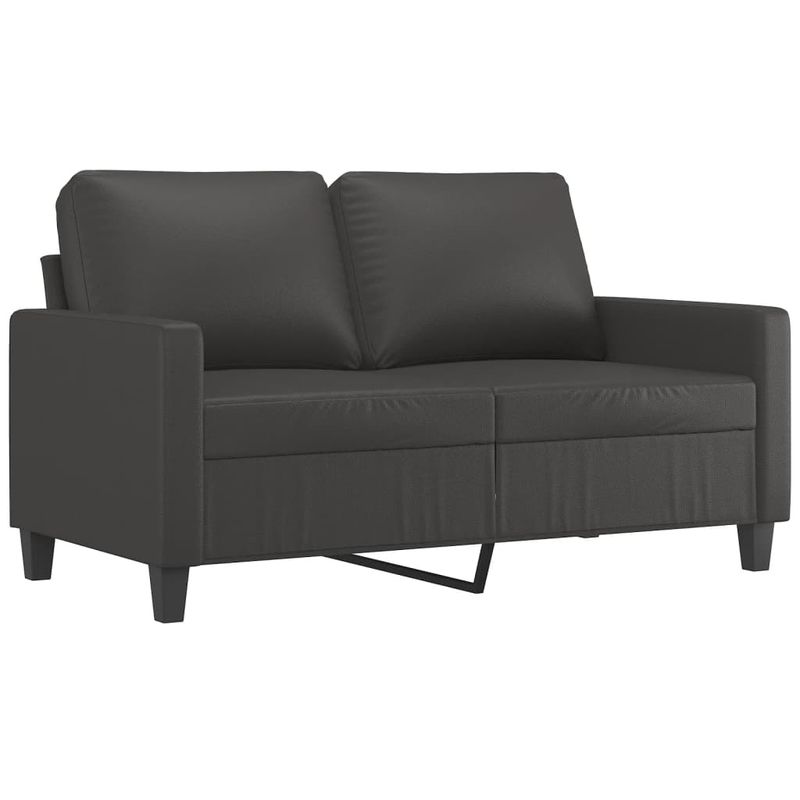 Casa si Gradina - Mobilier - Seturi de mobilier - Seturi living - Set de canapele cu perne, 3 piese, piele ecologica, gri, model 1 - Infinity.ro
