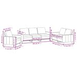 Casa si Gradina - Mobilier - Seturi de mobilier - Seturi living - Set de canapele cu perne, 3 piese, piele ecologica, gri, model 1 - Infinity.ro