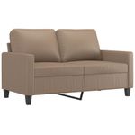 Casa si Gradina - Mobilier - Seturi de mobilier - Seturi living - Set de canapele cu perne, 3 piese, piele ecologica, cappuccino, model 2 - Infinity.ro