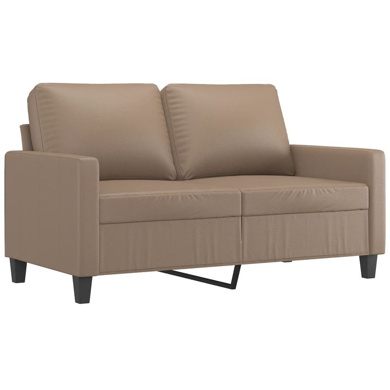 Casa si Gradina - Mobilier - Seturi de mobilier - Seturi living - Set de canapele cu perne, 3 piese, piele ecologica, cappuccino, model 2 - Infinity.ro