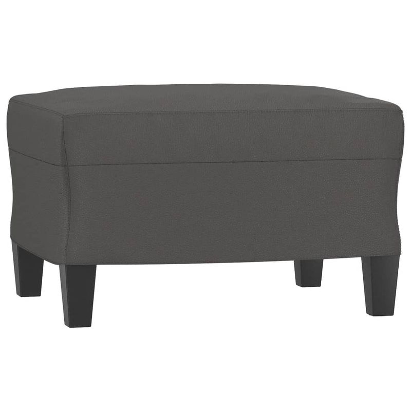 Casa si Gradina - Mobilier - Seturi de mobilier - Seturi living - Set de canapele cu perne, 3 piese, piele ecologica, gri, model 2 - Infinity.ro