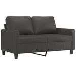 Casa si Gradina - Mobilier - Seturi de mobilier - Seturi living - Set de canapele cu perne, 3 piese, piele ecologica, gri, model 2 - Infinity.ro